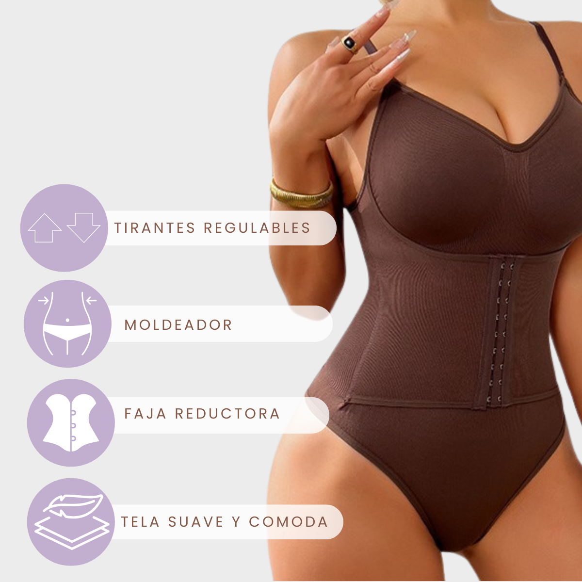 Body con faja moldeadora