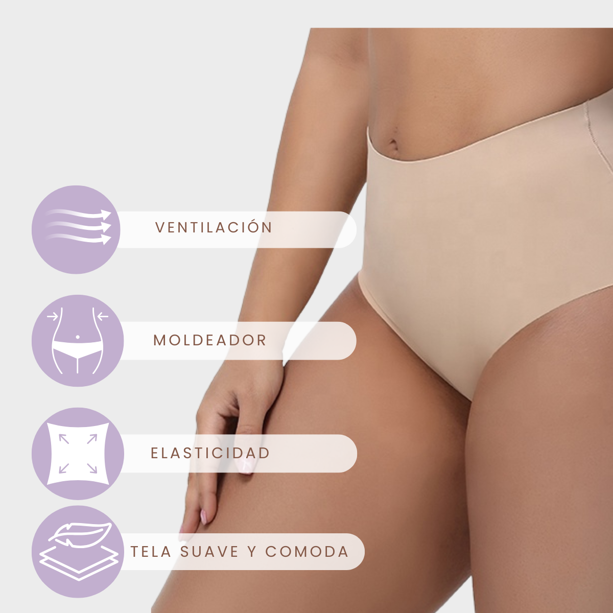 Panty tipo calzón sin costuras